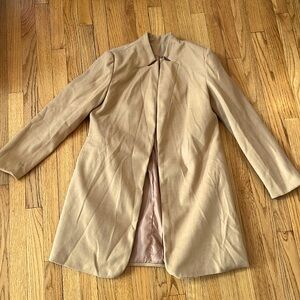 Size small long wool look coat